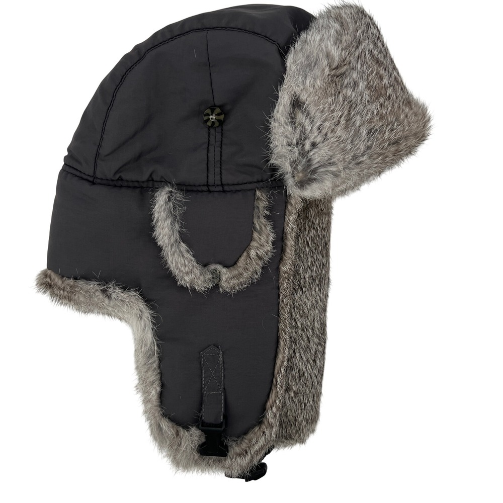 Mad Bomber Bomber‎ Hat Trapper Hat Genuine Rabbit Fur Outdoorsman Lumberjack